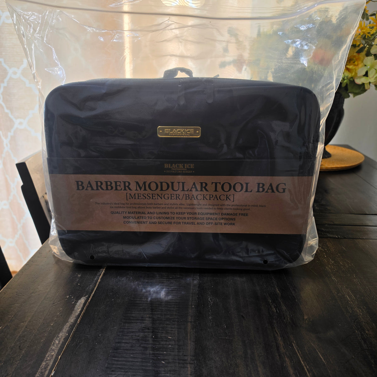 Black Ice Professional Modular Barber Tool Bag – All Black