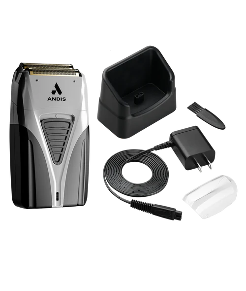 Andis ProFoil® Lithium Plus — Gold Titanium Foil Shaver | 80-Min Runtime, Premium Charging Stand TS-2 (17255)