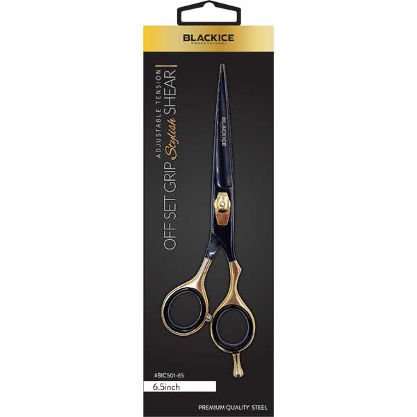 Black Ice Off Set Gold Black Adjustable 6.5 inch Shear