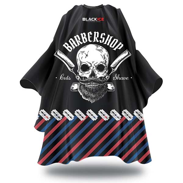 Black Ice Cutting Cape - Skull Barber