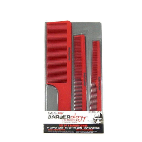 BaBylissPRO Barberology 3-Piece Professional Comb Set
