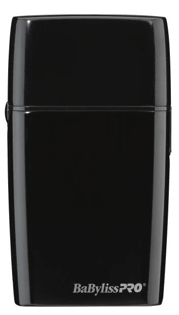 BaBylissPRO BlackFX Double Foil Shaver FXFS2B – Cordless Professional Barber Foil Shaver with Titanium Hypoallergenic Foils & Metal Housing