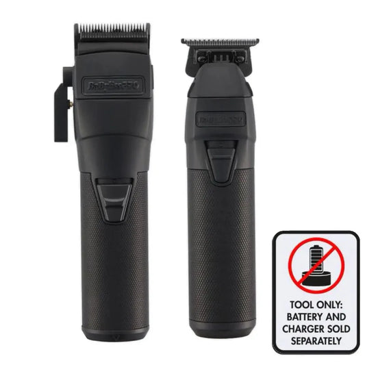 BaBylissPRO FXONE BlackFX Clipper & Trimmer Set – Brushless Barber Kit for Precision Fades, Lineups & Zero-Gap Cutting - clipper;trimmer;combo kit - ALL THINGS MEN