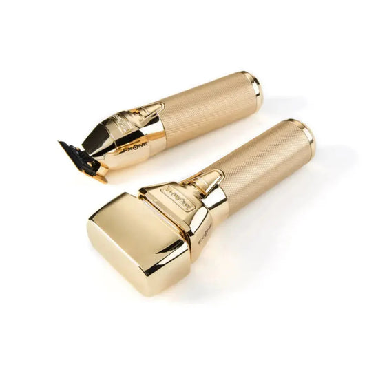 BaBylissPRO FXONE™ GoldFX Trimmer & Double Foil Shaver Value Set– Gold DLC/Titanium Blade & Hypoallergenic Foils Tool Only (FX1FSTGTO) - ALL THINGS MEN