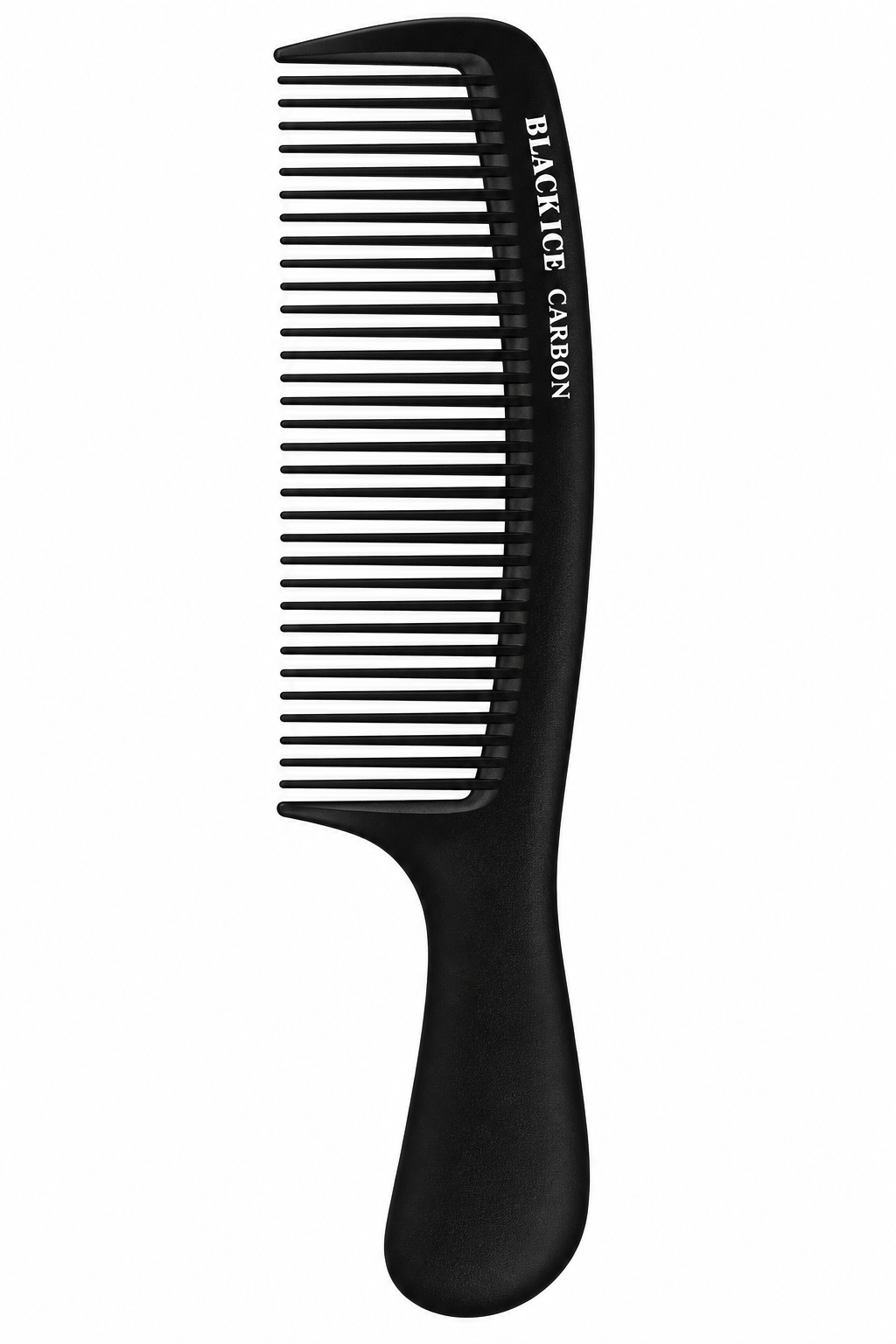Black Ice Professional Carbon Small Handle Fine Tooth Comb 8.5in