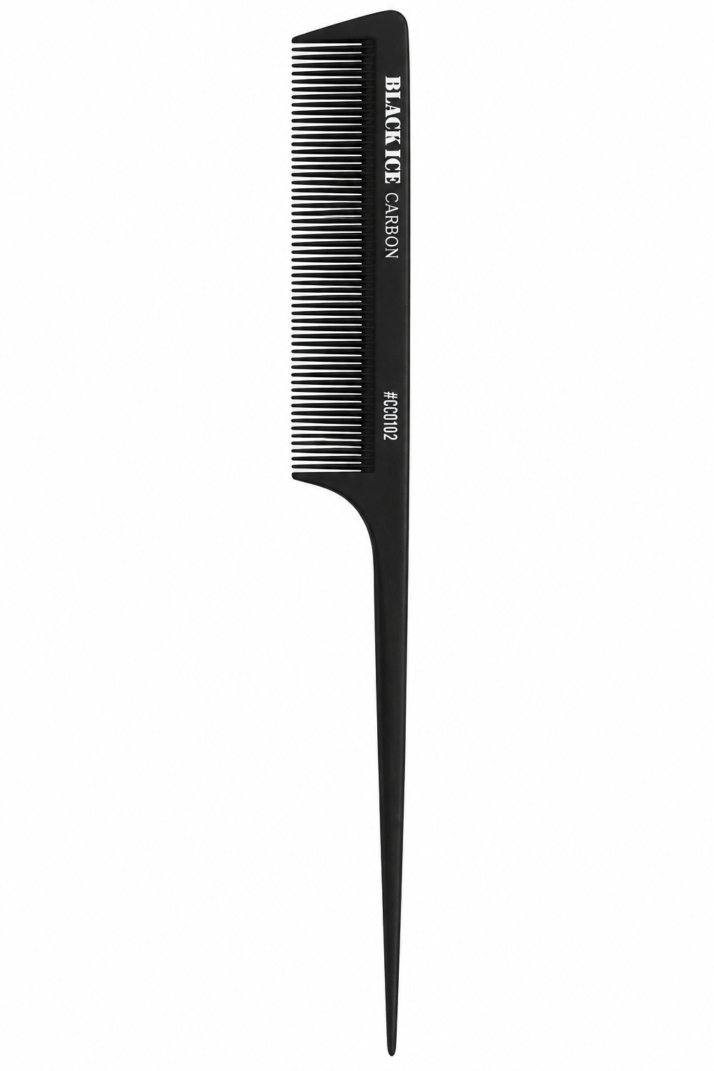 Black Ice Professional Carbon Rat Tail Comb 8.5in