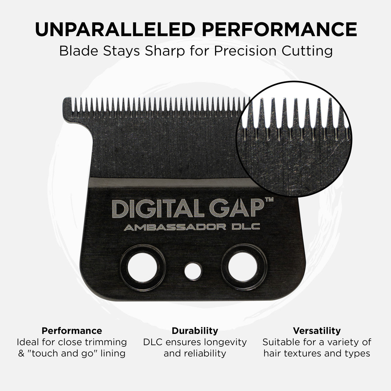 Cocco™ Digital Gap Ambassador DLC Trimmer Blade – Micro-Calibrated Zero Gap Replacement Blade for Precision Trimming | Fits Hyper Veloce Pro, Veloce Pro & All Metal BLDC Trimmers