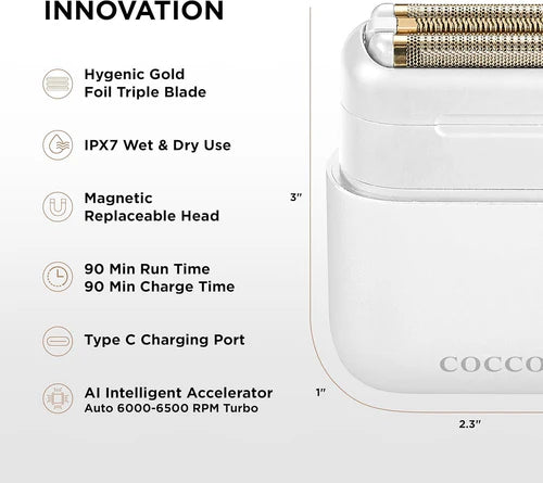 Cocco Impacto Micro Wet-to-Dry Triple Foil Shaver
