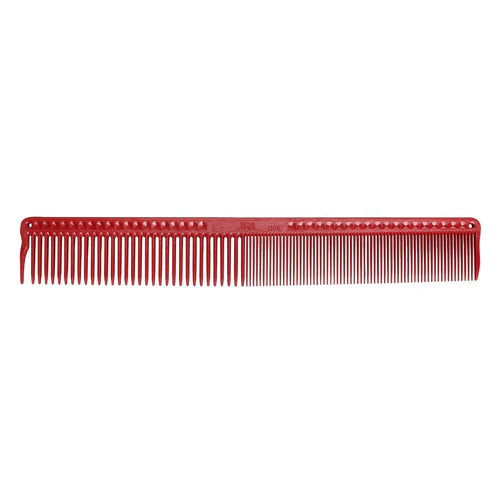 JRL Professional Barber Comb Set – 4 Piece Ceramic Anti-Static Cutting & Blending Combs with Premium Red Finish + Recycled Leather Bag
