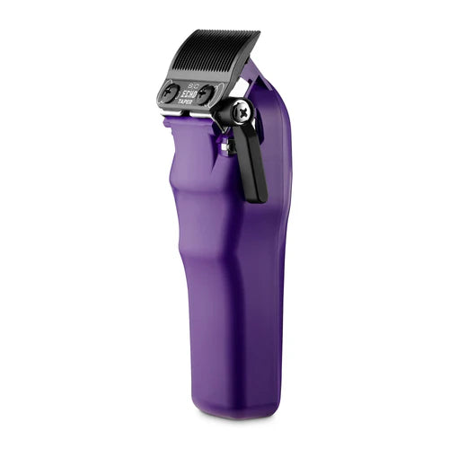 StyleCraft Reign EON Purple Cordless Clipper SC620P | 7200 RPM Brushless Motor, Black DLC Taper Blade, 3 Hour Runtime