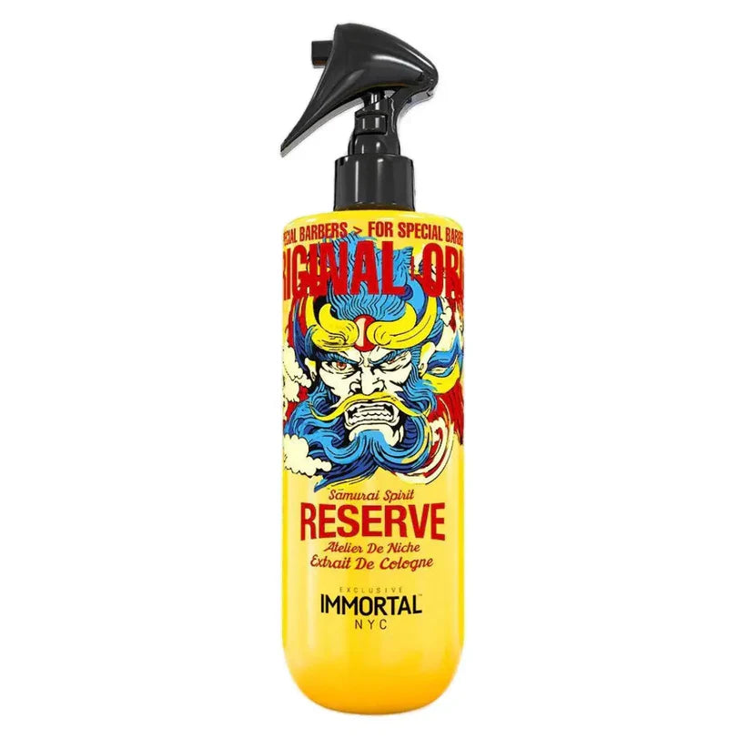 IMMORTAL NYC Reserve EXTRAIT Aftershave Cologne – Cherry Sandalwood Samurai-Inspired Barber Splash, 500 ml