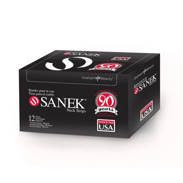 Graham Beauty Sanek Neck Strips Self-Dispensing Box combo (720 strips) (1 case- 2880)