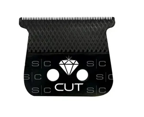 StyleCraft™ Diamond Cut Black DLC Trimmer Blade with “The One” Cutter (SC541B) – Wide 41mm Black Diamond Carbon Blade, Zero Gap Compatible