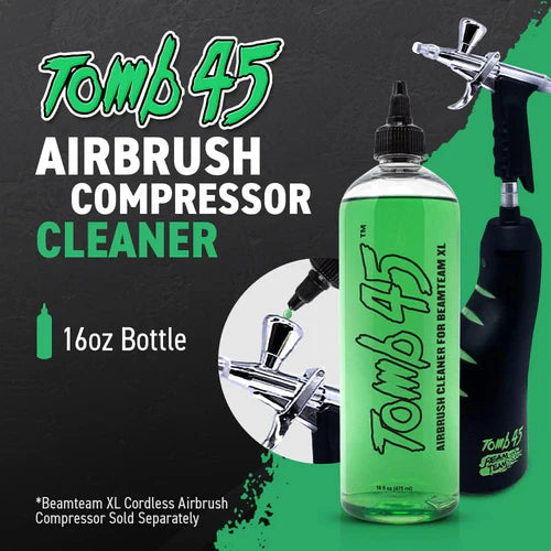 Tomb45 Airbrush Cleaner – BeamTeam XL Compressor Cleaning Solution (16oz)