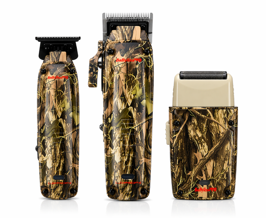 BaBylissPRO Lo-ProFX Compact Camo Beginner Kit – Clipper, Trimmer & Shaver + 12 Professional Accessories | AI-Curated Complete Barber Starter System | Bundle King Edition - Bundle - ALL THINGS MEN