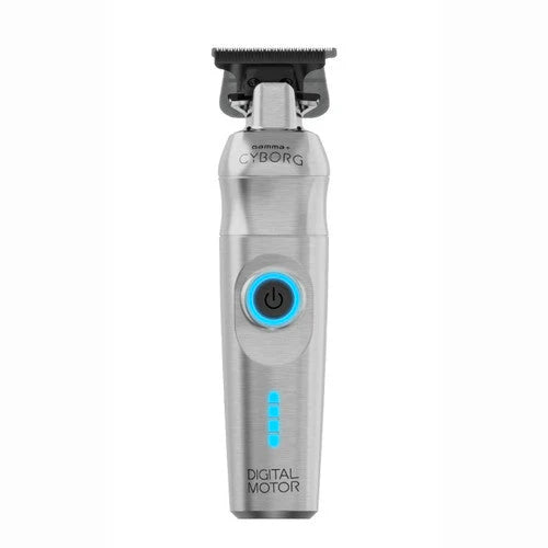 Gamma+ CYBORG™ Cordless Professional Trimmer – Digital Brushless Motor, Zero-Gap X-Pro DLC Blade, 3-Hour Runtime - ALL THINGS MEN