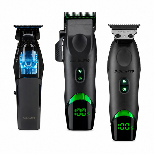 BaBylissPRO x Tomb45 Clipper & Trimmer Combo with Dual-Coil Trimmer | 3-Tool Professional Barber Bundle for Fades, Lineups, Beard Work & Textured Hair