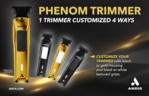 Andis Phenom® Brushless Motor Trimmer — Model 562026 | 7,200 SPM, 3 HR Runtime, DLC T-Blade