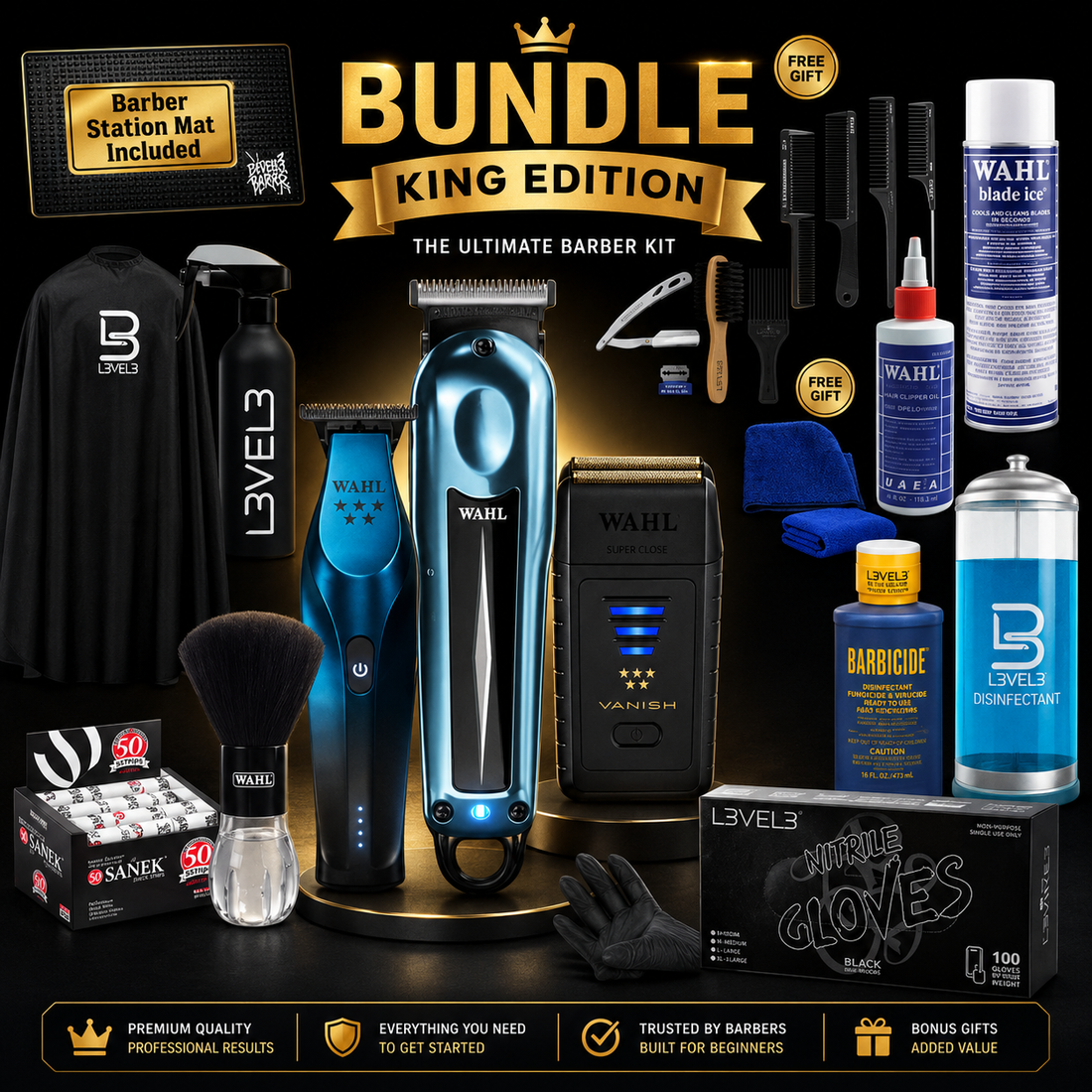 Best Beginner Barber Kit 2026: Stop Overthinking and Start Cutting-Bundle King Edition