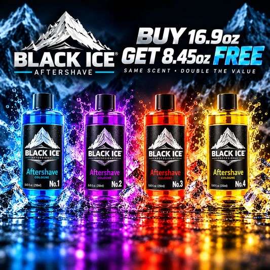 Black Ice Aftershave Bonus Duo — Buy 16.9oz, Get 8.45oz Free