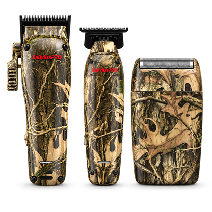 BaBylissPRO Compact Lo-ProFX Camo 3-Tool Barber Bundle – Clipper, Trimmer & Shaver – clipper, trimmer and shaver