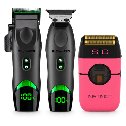 BaBylissPRO x Tomb45 + Instinct 3-Tool Premium Bundle – clipper, trimmer and shaver