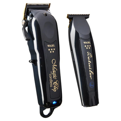 Wahl™ 5 Star Cordless Barber Combo – Magic Clip® + Detailer Li® with DLC/Titanium Blades for Fades, Lineups & All-Texture Cutting