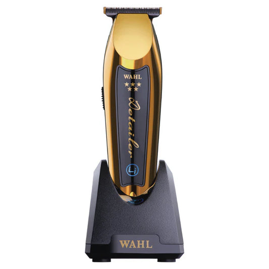 Wahl 5-Star Gold Cordless Detailer Li Trimmer (8171-700) – DLC Titanium T-Wide Zero-Gap Liner for Precision Detailing(8171-700) - ALL THINGS MEN