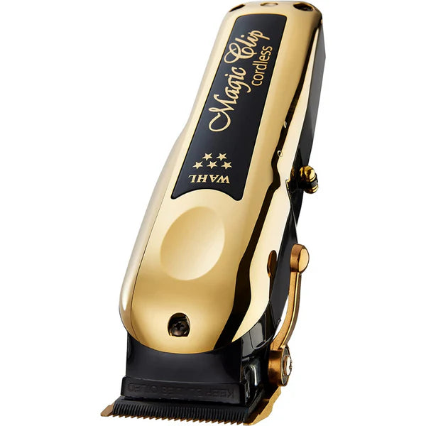 Wahl 5-Star Magic Clip™ Gold Cordless Clipper (8148-700) – DLC Titanium Stagger-Tooth Fade & Blend Clipper 8148-700