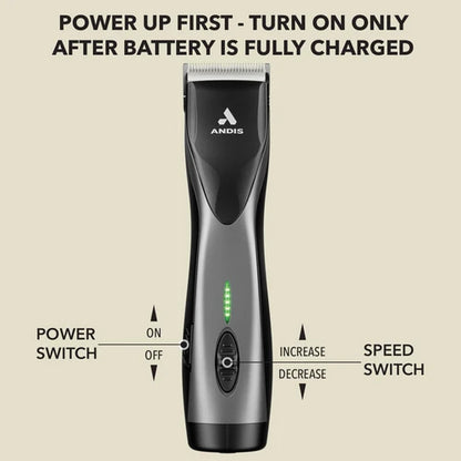 Andis Supra ZR® II Cordless Detachable Blade Clipper | Professional 5-Speed Clipper (79160)