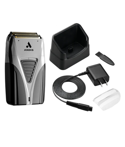Andis ProFoil® Lithium Plus — Gold Titanium Foil Shaver | 80-Min Runtime, Premium Charging Stand TS-2 (17255)