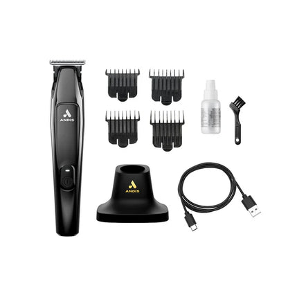 Andis™ Slimline PRO II Trimmer — Black Chrome | 7,000 SPM, USB-C, 2hr Runtime