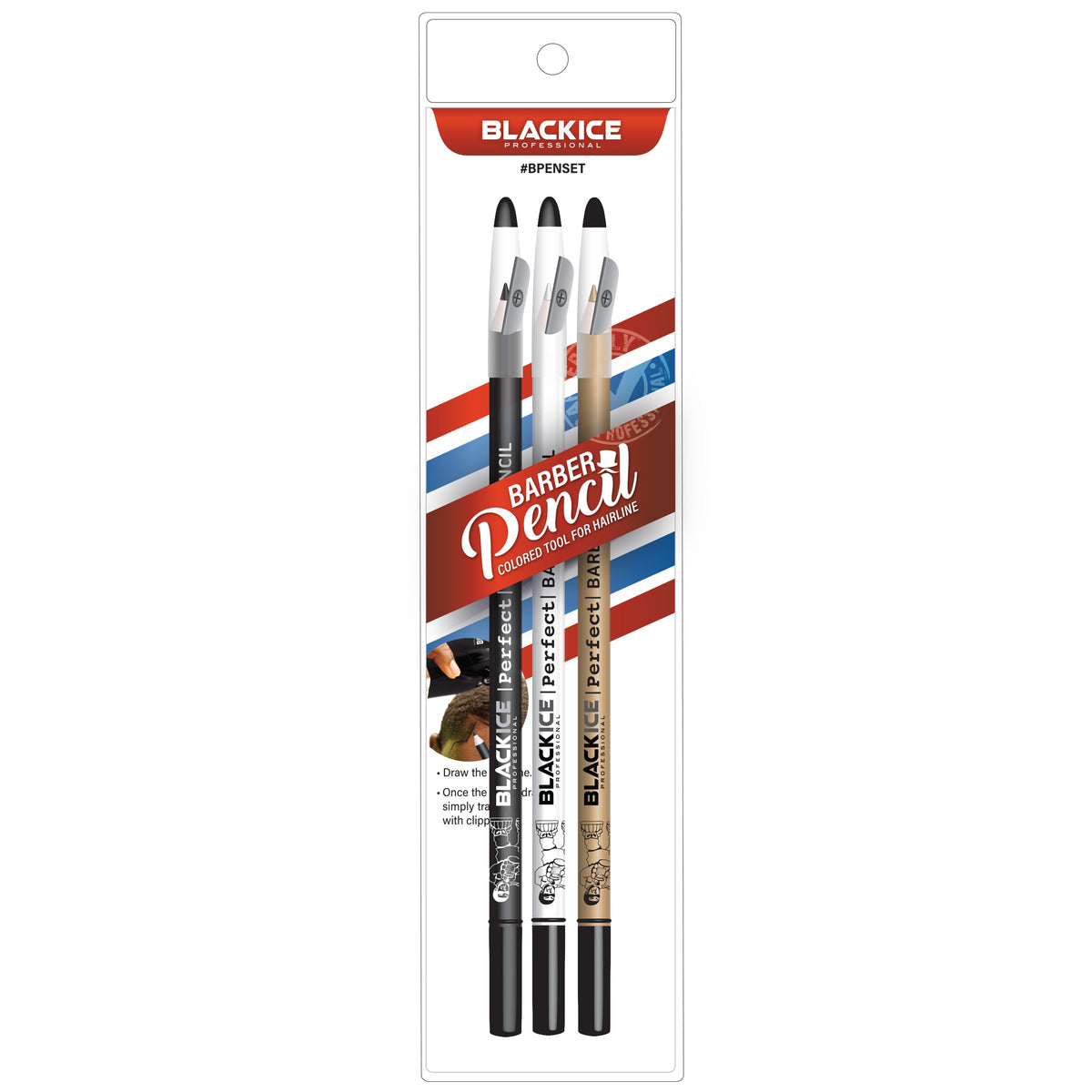 Black Ice Barber Pencil Set