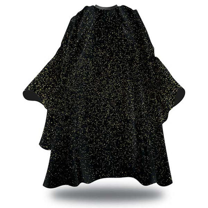 Black hairdressing cape on a white background