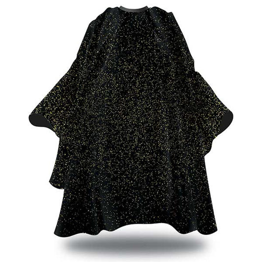 Black hairdressing cape on a white background