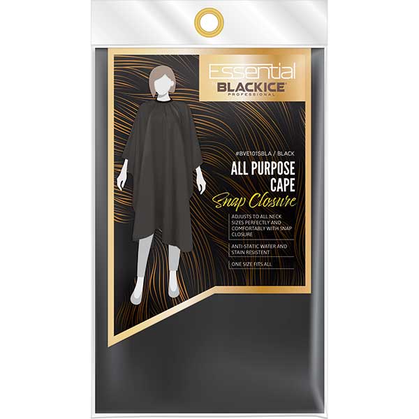 Black Ice All Purpose Cape with Snap