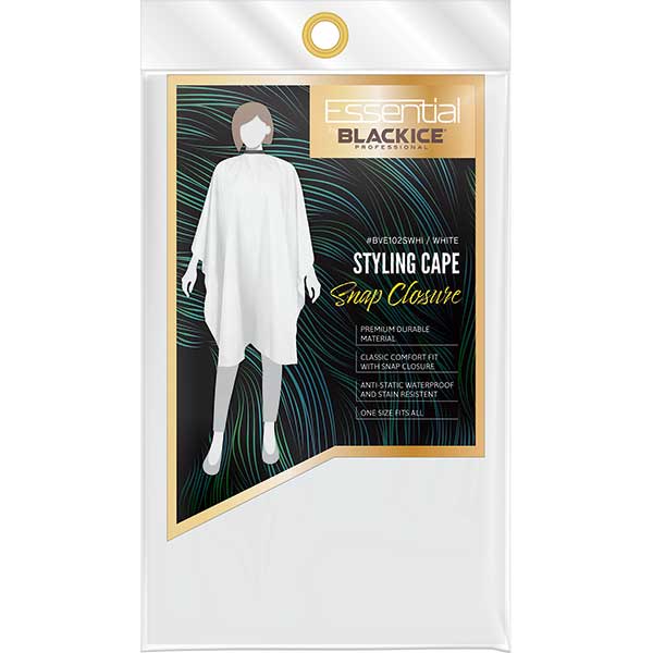 Black Ice All Purpose Styling Cape with Snap