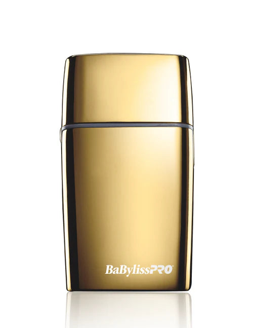 BaBylissPRO FOILFX02 Gold Double Foil Shaver (FXFS2G) – Cordless Pro Barber Finishing Shaver, Ultra-Close Fade & Neck Cleanup Tool