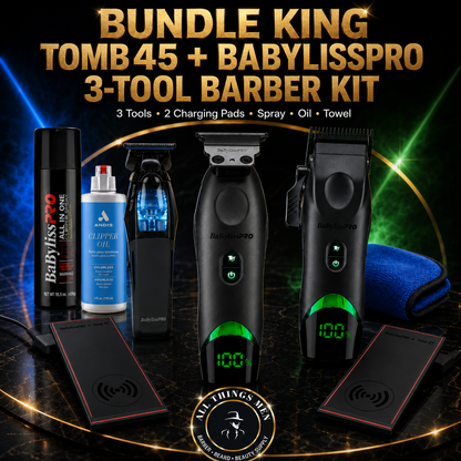 Bundle King TOMB45 + BaBylissPRO 3-Tool Barber Kit