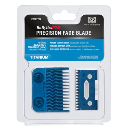 BaBylissPRO® FX8027BL Blue Titanium Precision Fade Blade – Replacement Blade for FX899, FX870, FX829, FX825 & FX673 Clippers