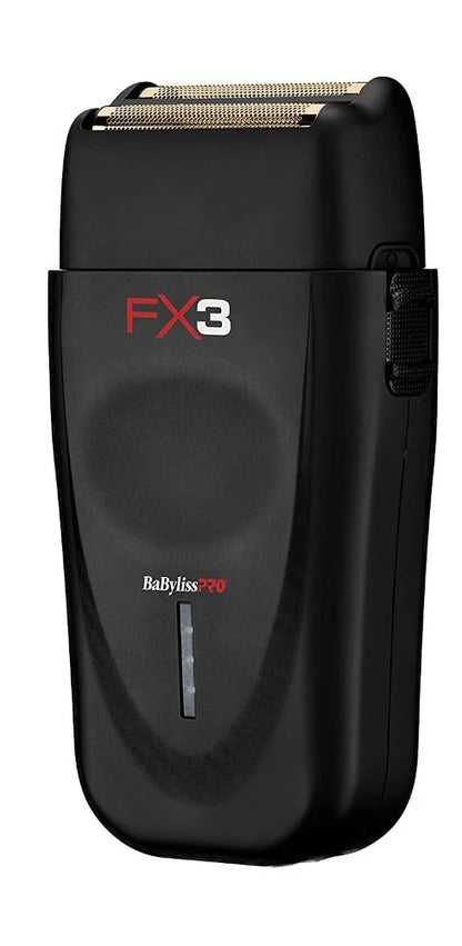 BaBylissPRO® FX3 Matte Black High-Speed Foil Shaver (FXX3SB) – Hypoallergenic Titanium Foils, 10,000 RPM