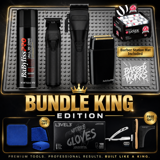 BaBylissPRO FX Black Complete Station System – 3-Tool Luxuryl Kit + Premium Station Essentials | Bundle King Exclusive