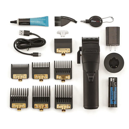 BaBylissPRO FXONE BLACKFX All-Metal Interchangeable-Battery Cordless Clipper (FX899MB)