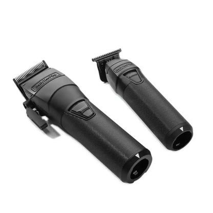BaBylissPRO FXONE BlackFX Clipper & Trimmer Set – Brushless Barber Kit for Precision Fades, Lineups & Zero-Gap Cutting