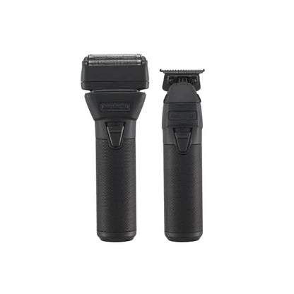 BaBylissPRO™ FXONE BlackFX Trimmer & Double Foil Shaver Set — 3-Hr Interchangeable Battery, Pro Cordless Duo