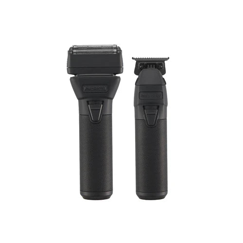 BaBylissPRO™ FXONE BlackFX Trimmer & Double Foil Shaver Set — 3-Hr Interchangeable Battery, Pro Cordless Duo