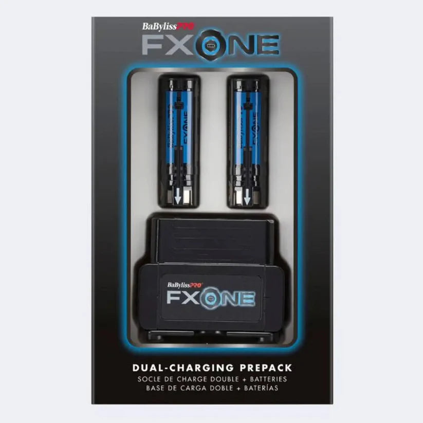 BaBylissPRO FXONE BlackFX Clipper & Trimmer Set – Brushless Barber Kit for Precision Fades, Lineups & Zero-Gap Cutting