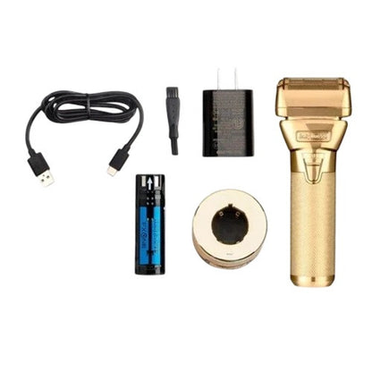 BaBylissPRO™ FXONE Foil Shaver System Kit – Interchangeable Battery, 10,000 RPM, Dual Gold Foils, Charging Base Included