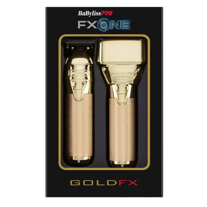 BaBylissPRO FXONE™ GoldFX Trimmer & Double Foil Shaver Value Set– Gold DLC/Titanium Blade & Hypoallergenic Foils Tool Only (FX1FSTGTO)
