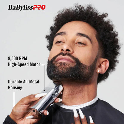 BaByliss PRO Foil FX02 Cordless Chrome Metal Double Foil Shaver (FXFS2)